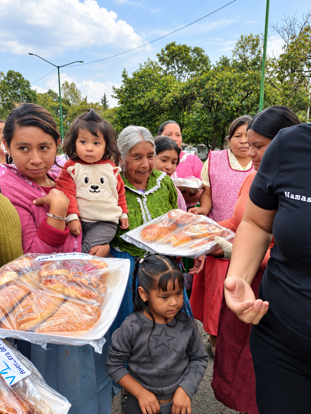 Fundación Moritas entrega despensa de pan a familias con niñas y niños