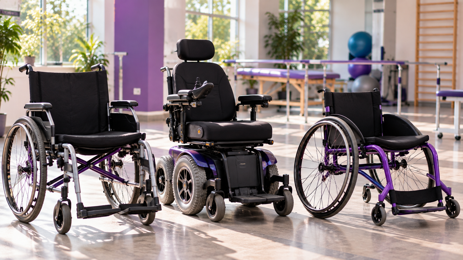 Tipos de silla de ruedas: manuales, eléctricas y deportivas
